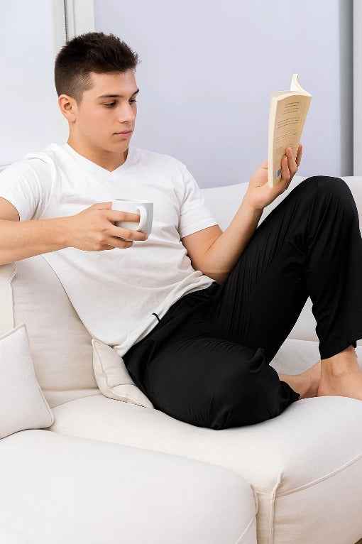 Black Cotton Pant Pajama