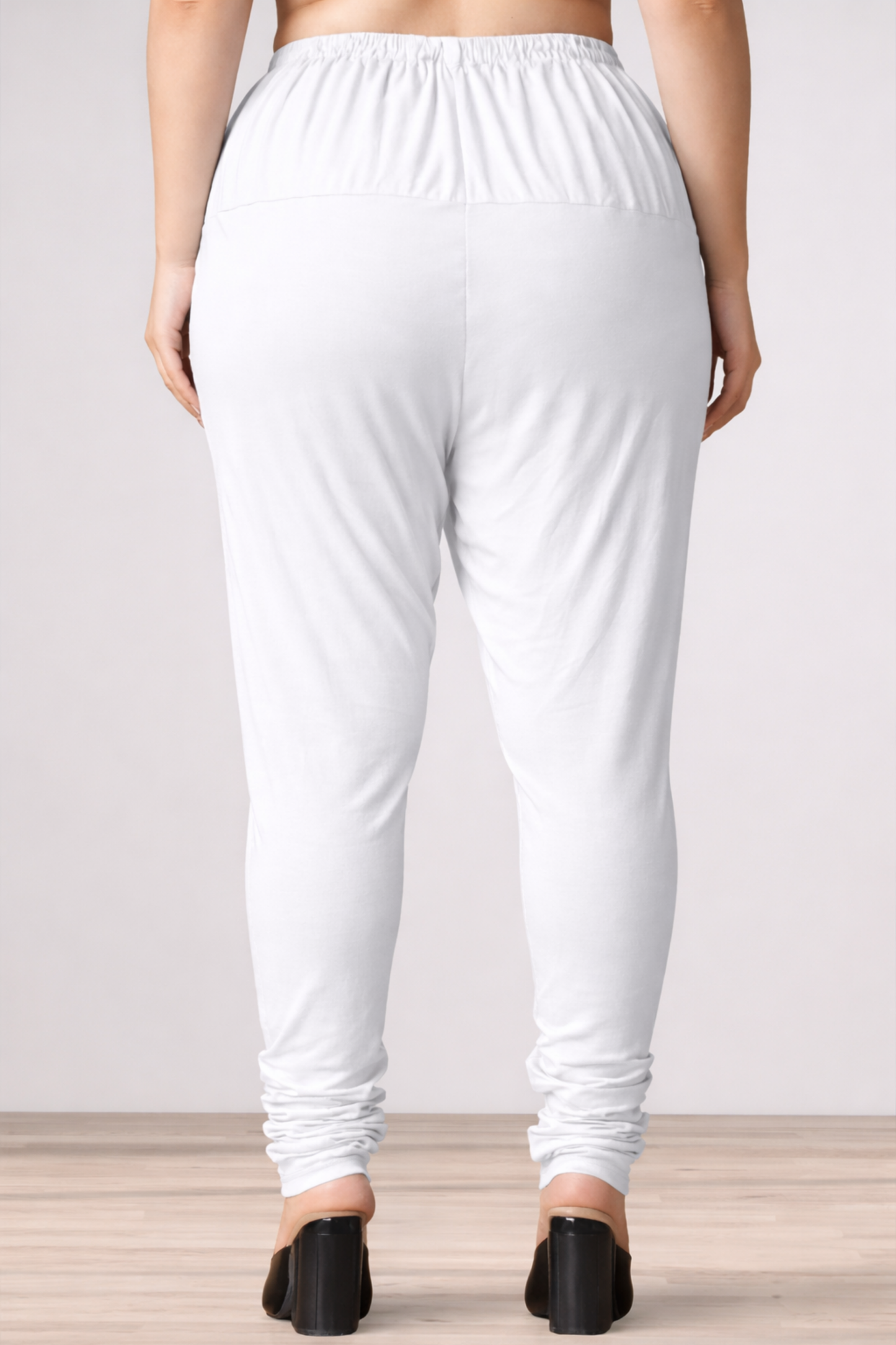 White Cotton Churidar Pants