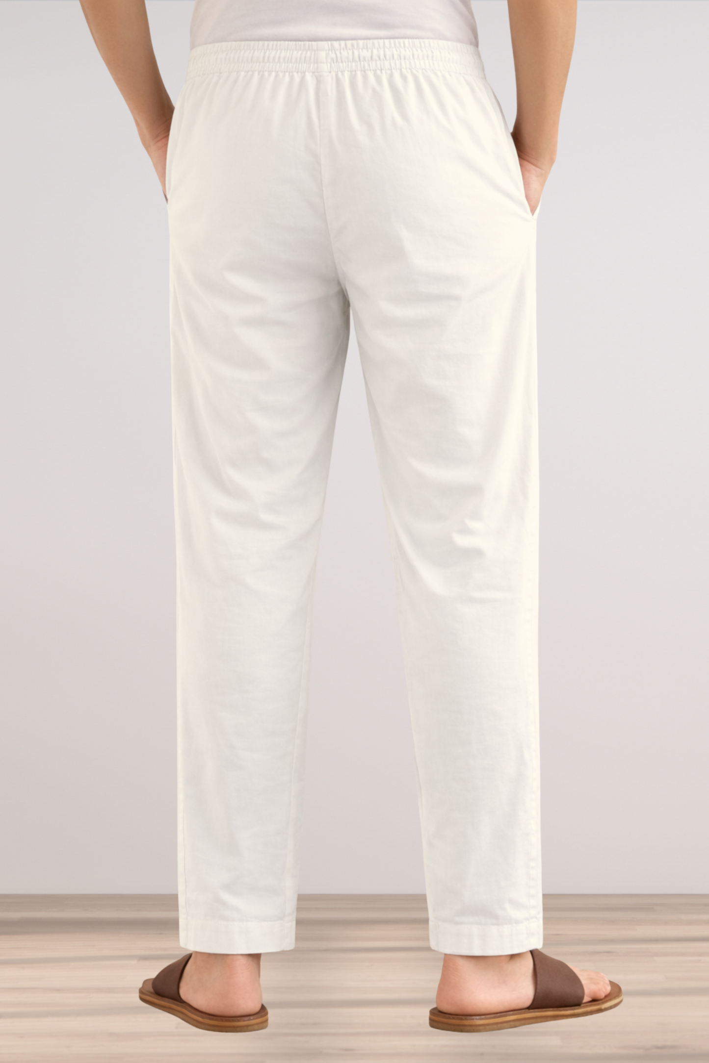 White Cotton Pant Pajama