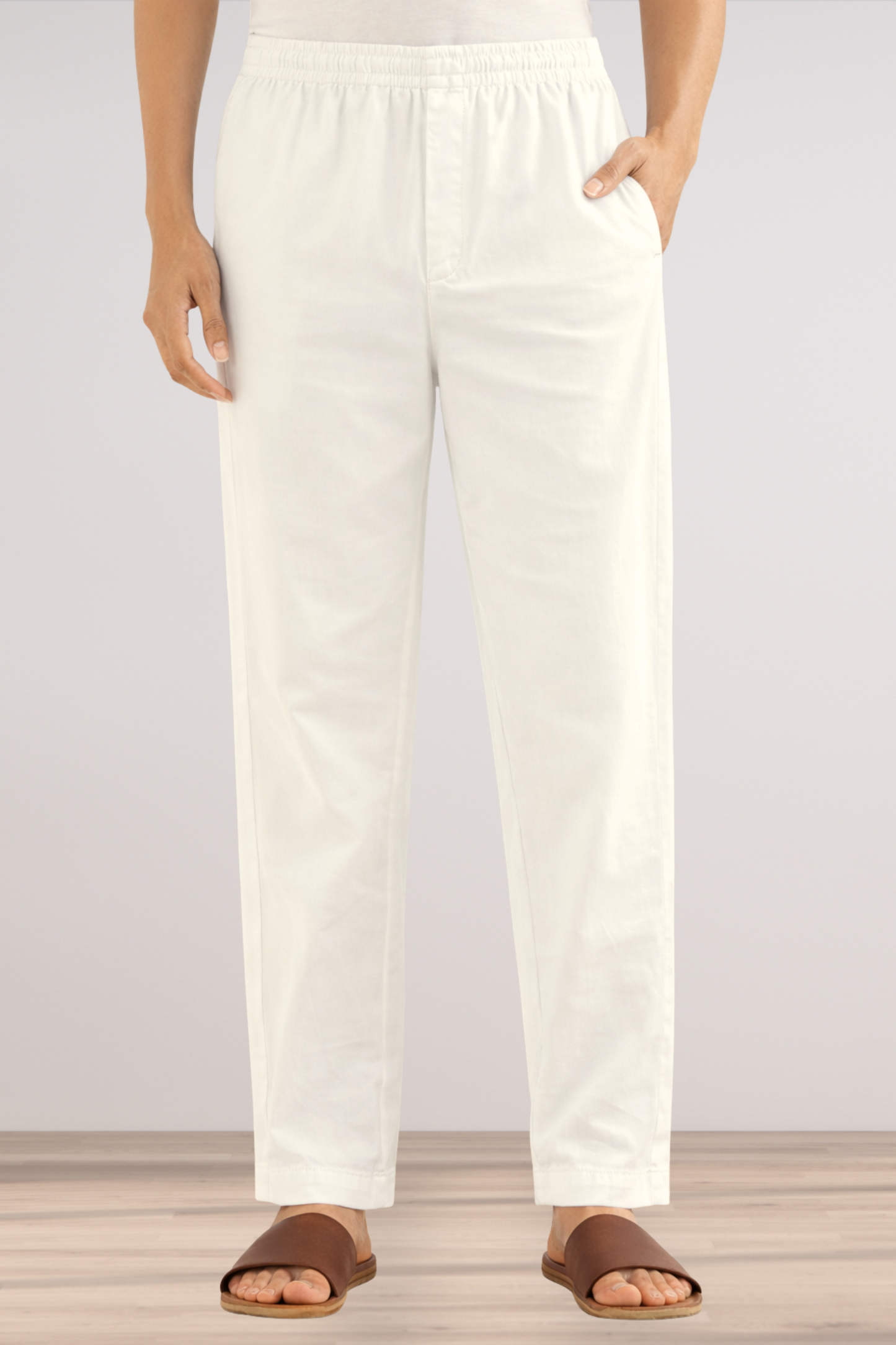 White Cotton Pant Pajama