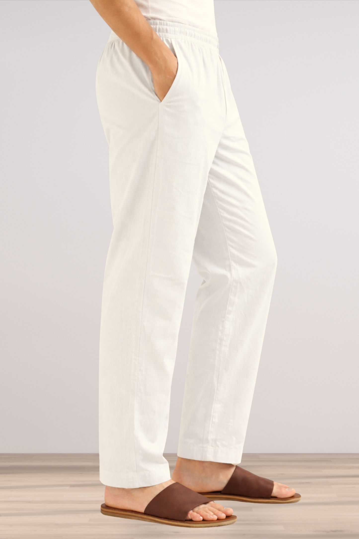 White Cotton Pant Pajama