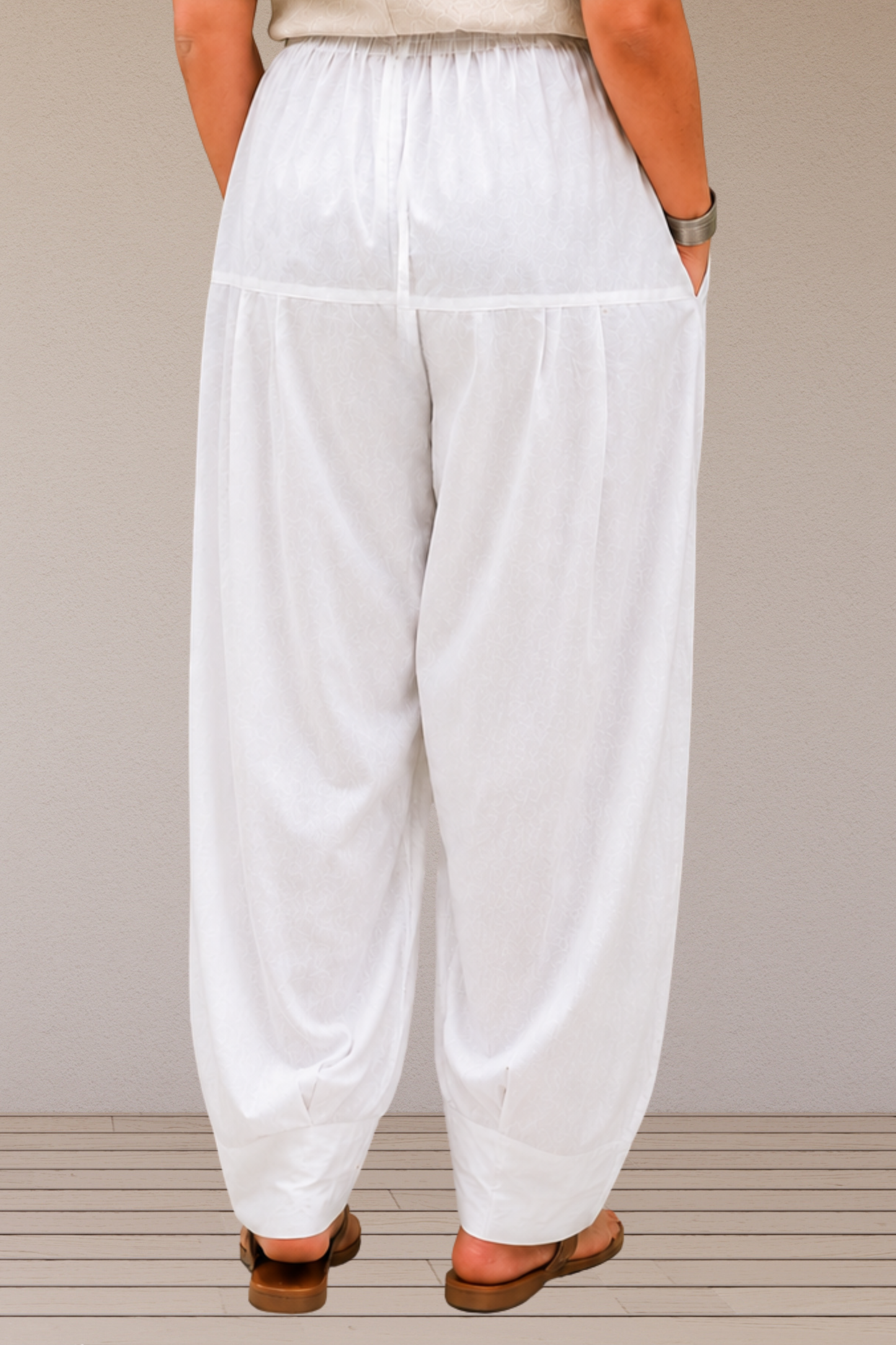White Cotton Farshi Salwar