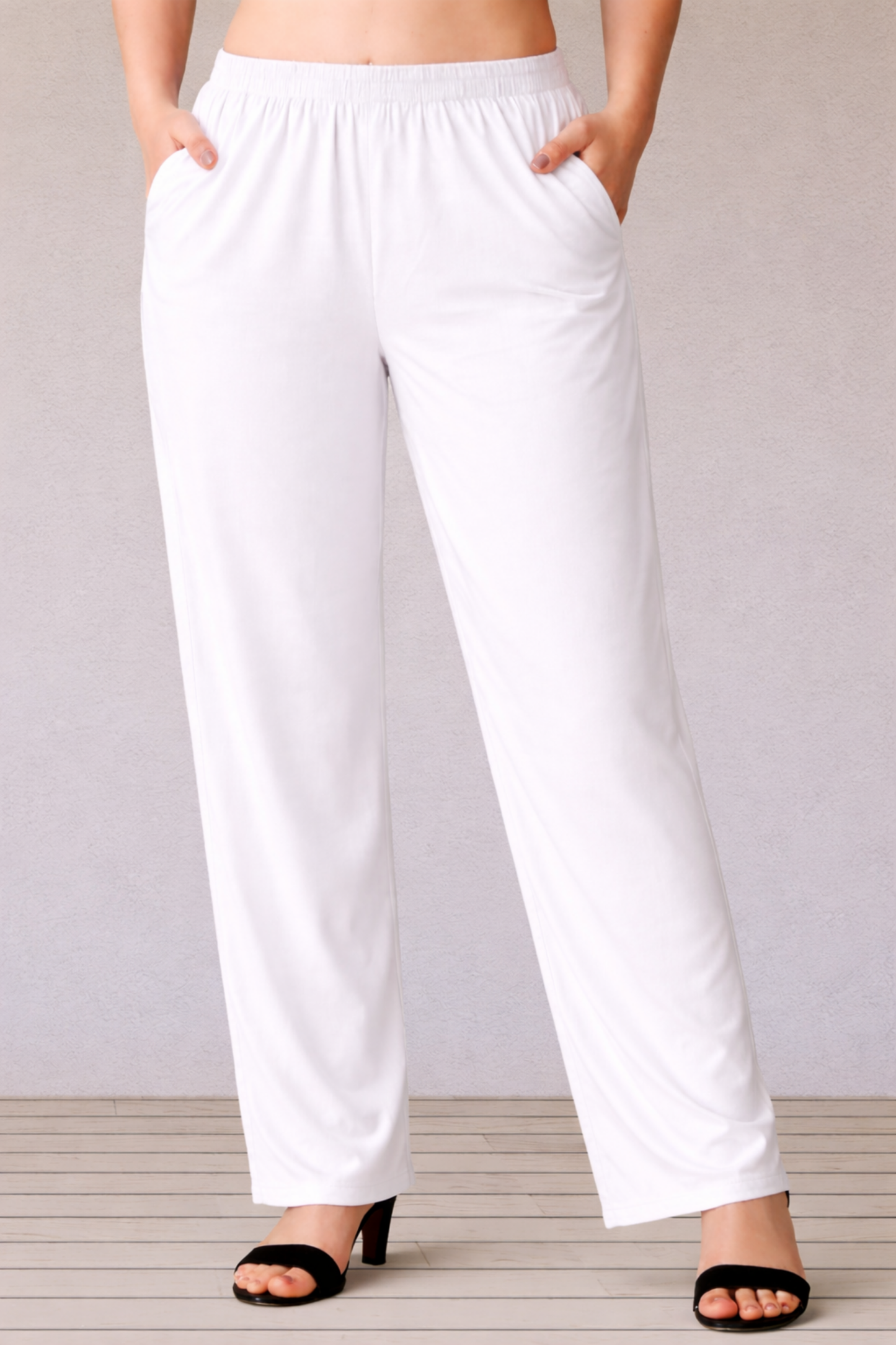 White Rayon Kurti Pant