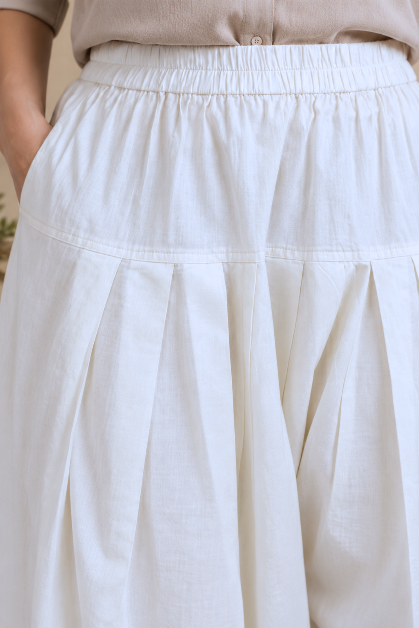 White Cotton Farshi Salwar