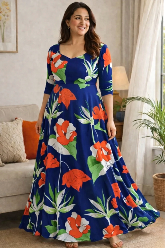 Wild Flower Summer Dress With Pockets