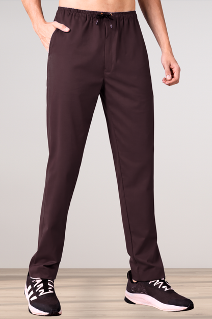 Windsor Wine Solid Stretch Track Pants