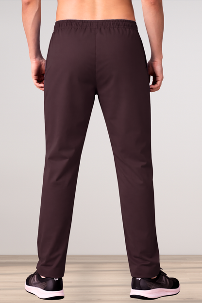 Windsor Wine Solid Stretch Track Pants