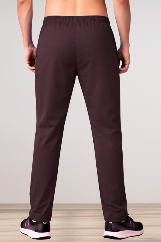 Windsor Wine Solid Stretch Track Pants