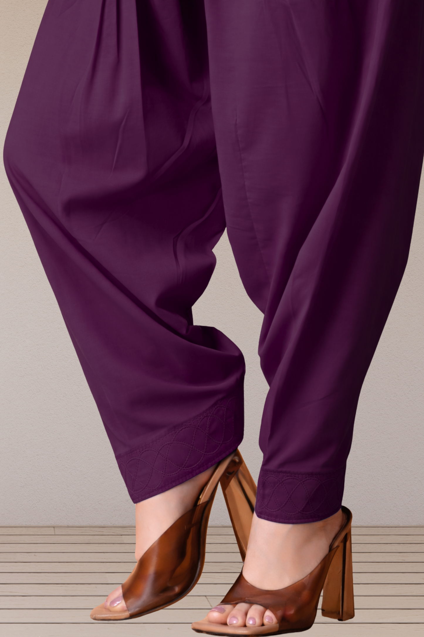 Wine Rayon Patiala Salwar