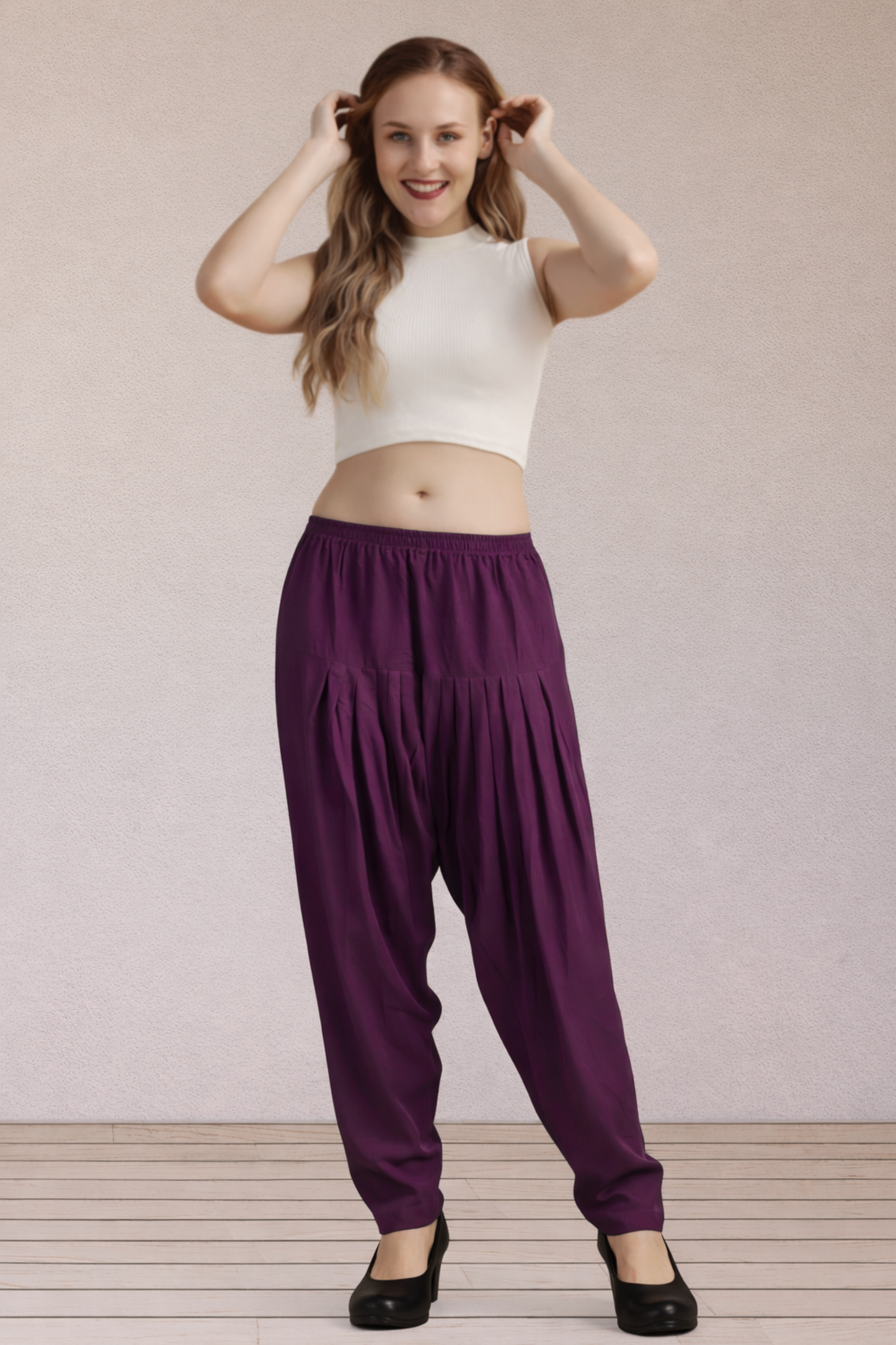 Wine Easy Fit Rayon Salwar