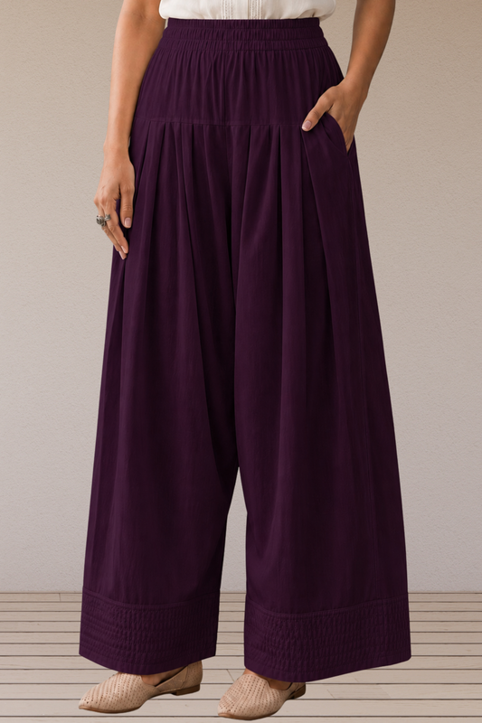 Wine Rayon Farshi Salwar