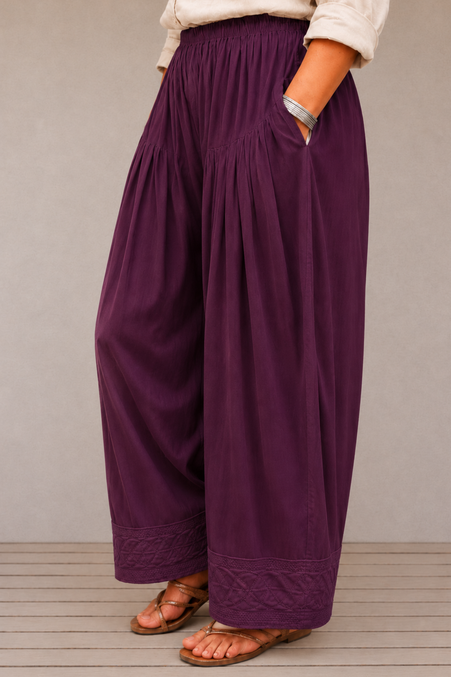 Wine Rayon Farshi Salwar