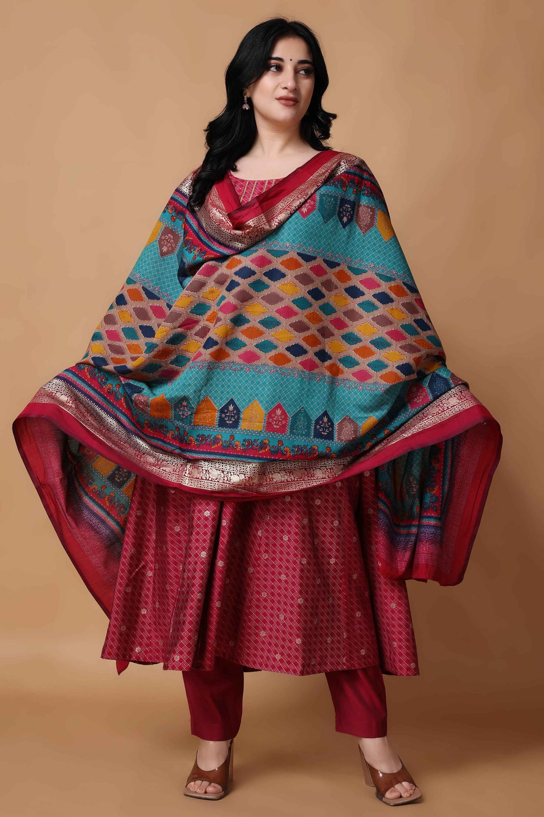 Buy Plus Size Anarkali Suits & Plus Size Anarkali Dresses - Apella