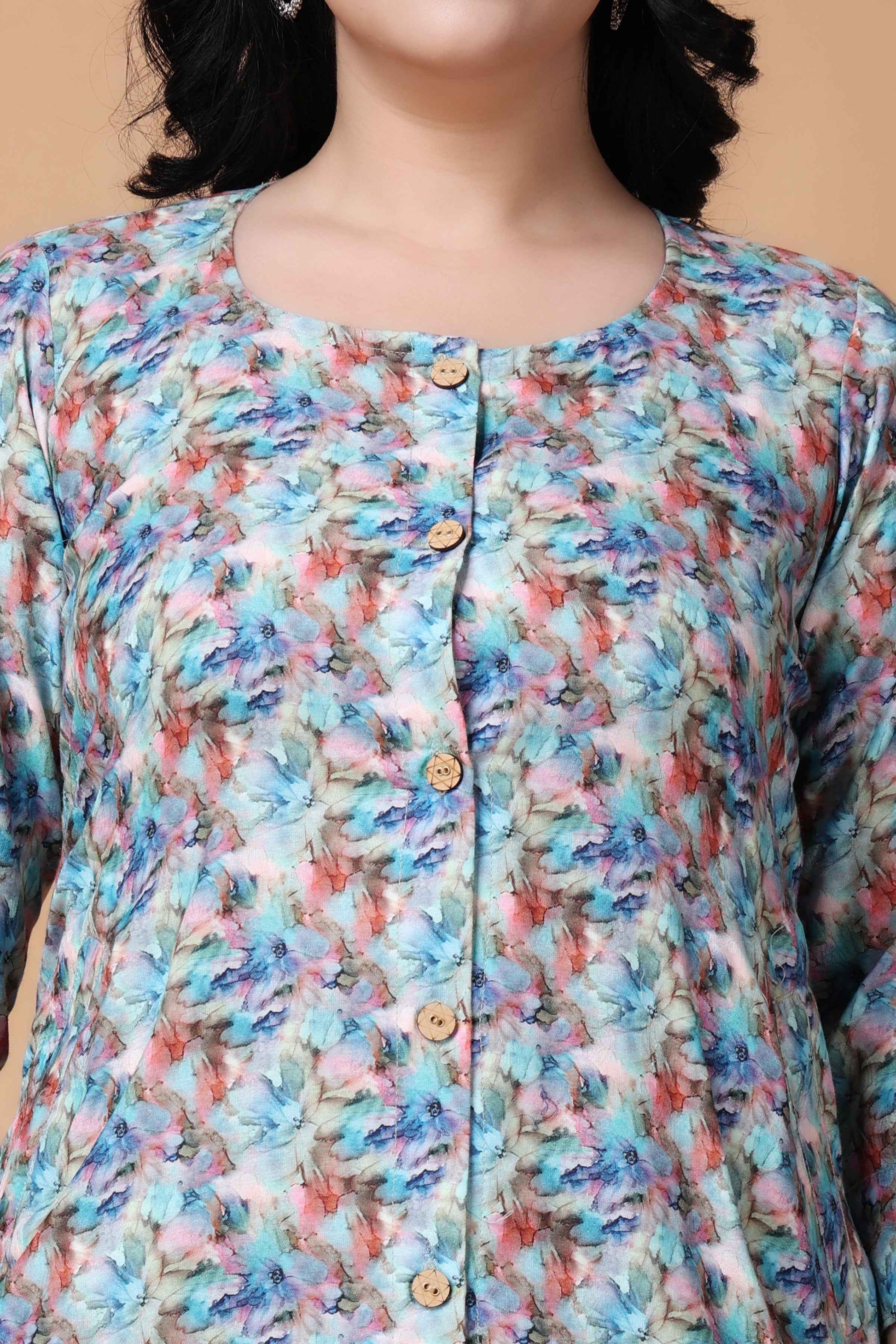 Buy Plus Size ​Vintage Melody Modal Co-ord Set At Apella | Sizes XS to 10 XL | India | Free Delivery | Customized