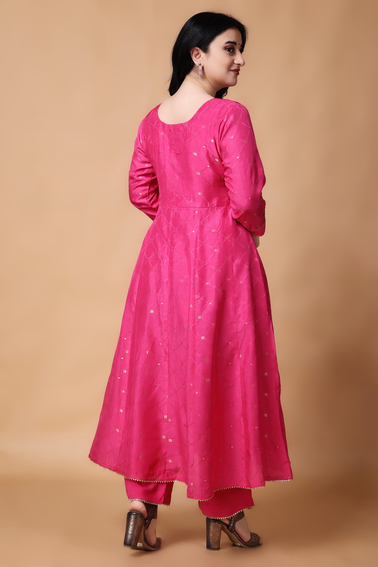 Pink Anarkali Suit 