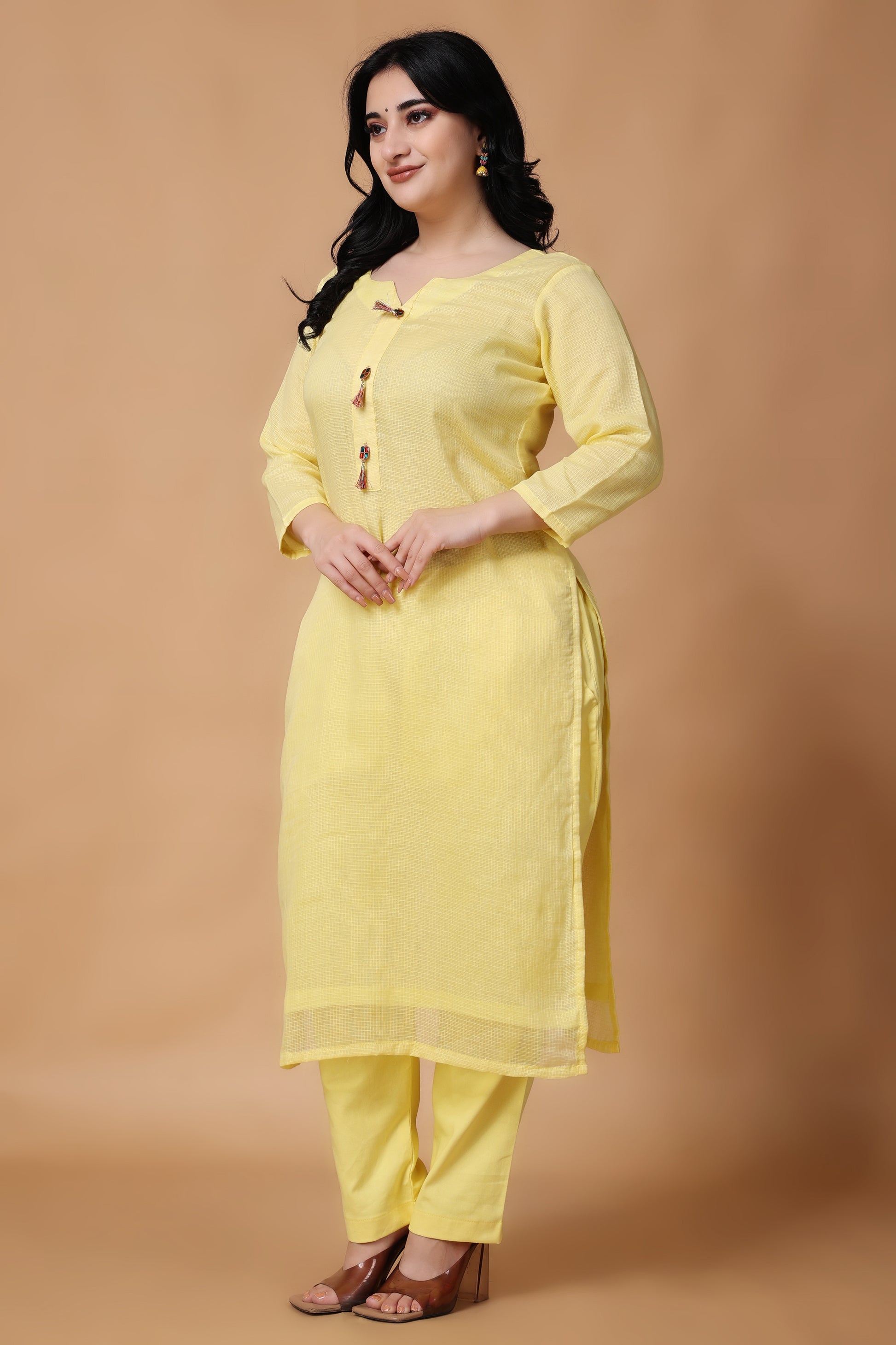 Yellow Kurta Set For Women
