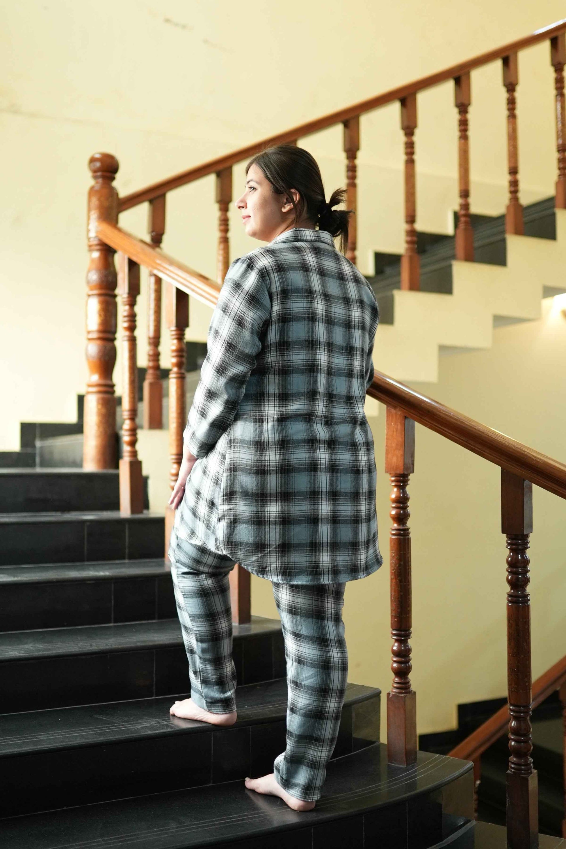 Buy Plus Size ​Dreamy Drizzle Woollen Night Suit At Apella | Sizes XS to 10 XL | India | Free Delivery | Customized