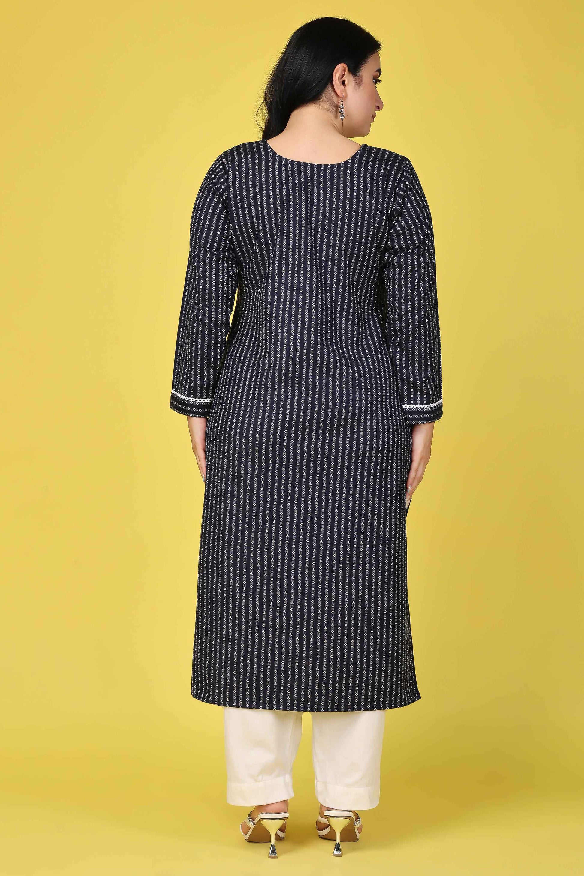 Buy Plus Size ​Northern Lights Woollen Kurta At Apella | Sizes XS to 10 XL | India | Free Delivery | Customized