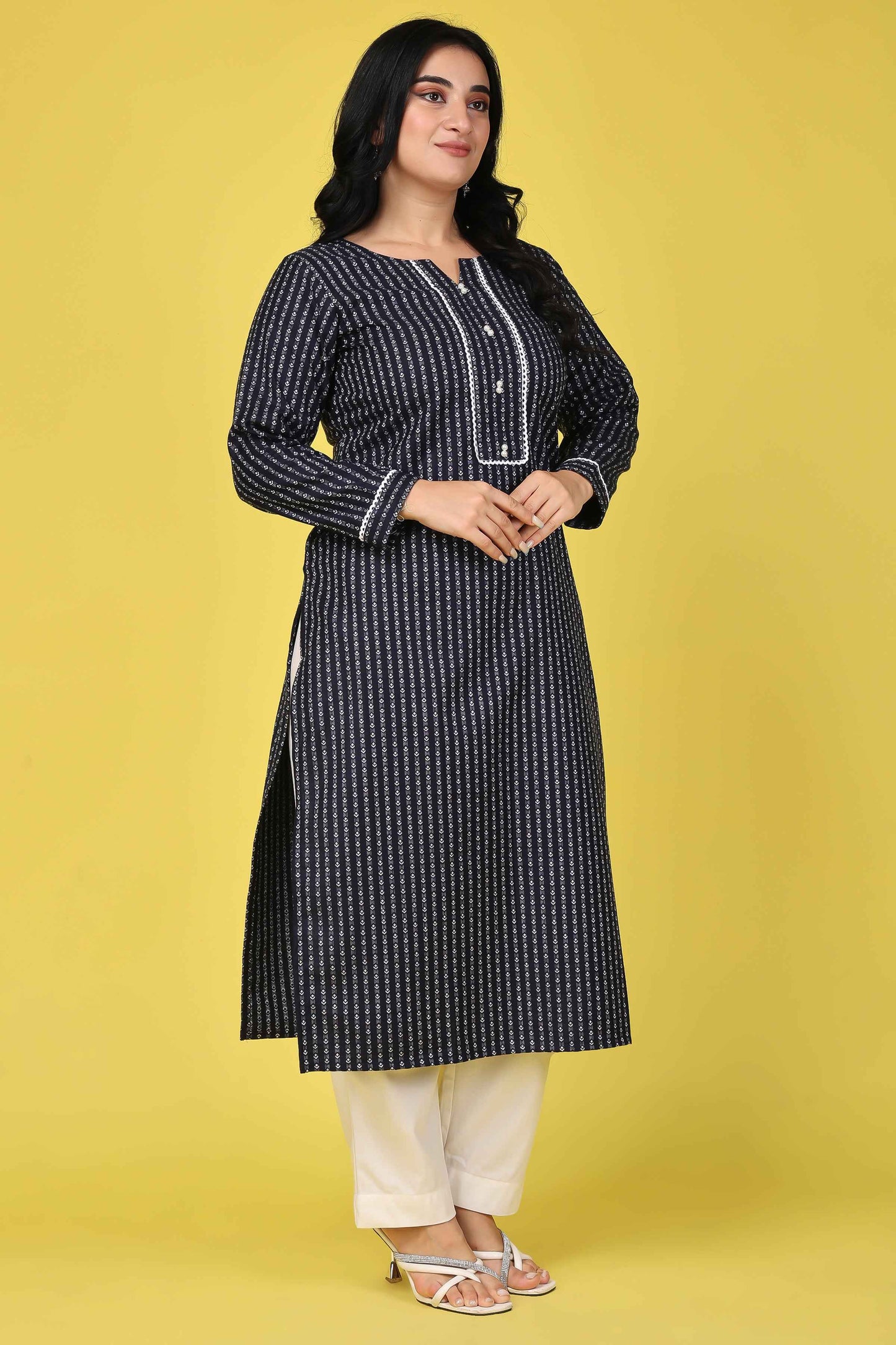 Buy Plus Size ​Northern Lights Woollen Kurta At Apella | Sizes XS to 10 XL | India | Free Delivery | Customized