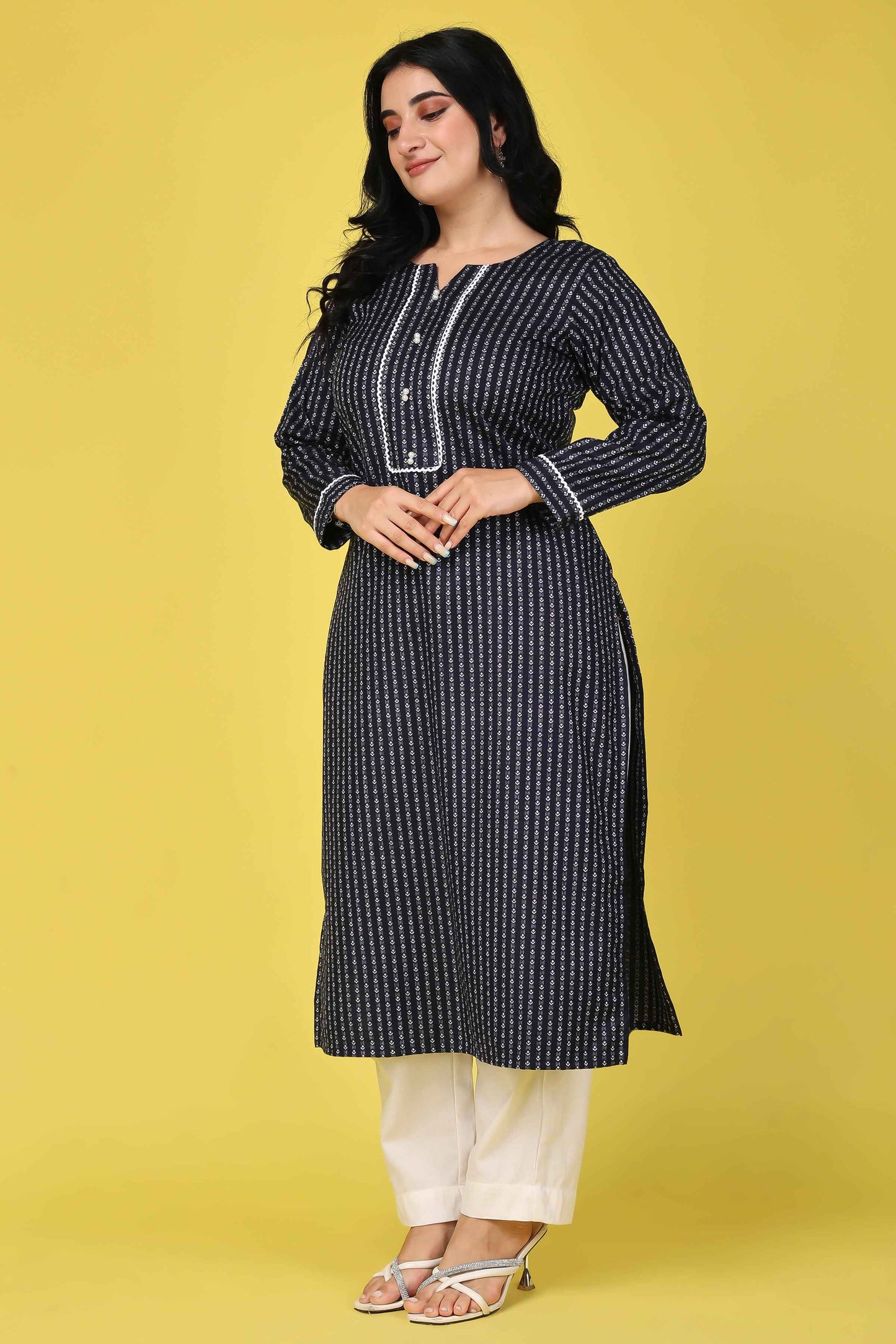 Buy Plus Size ​Northern Lights Woollen Kurta At Apella | Sizes XS to 10 XL | India | Free Delivery | Customized