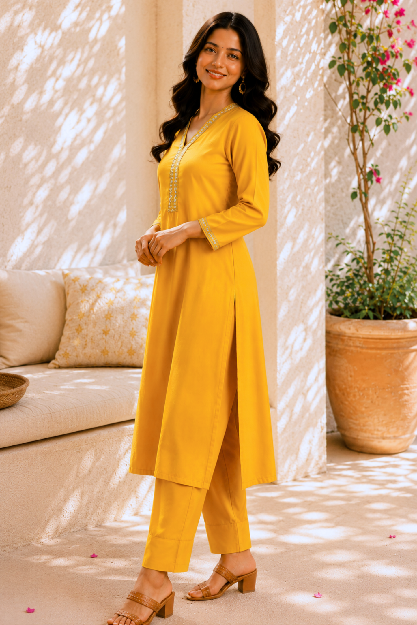 Mustard Gold Everyday Suit Set