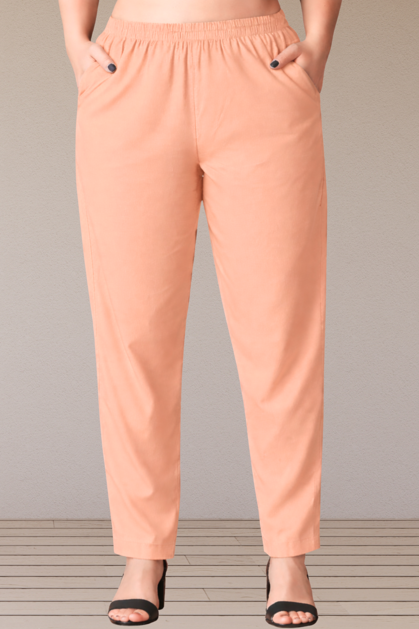 Apricot Cotton Kurti Pant