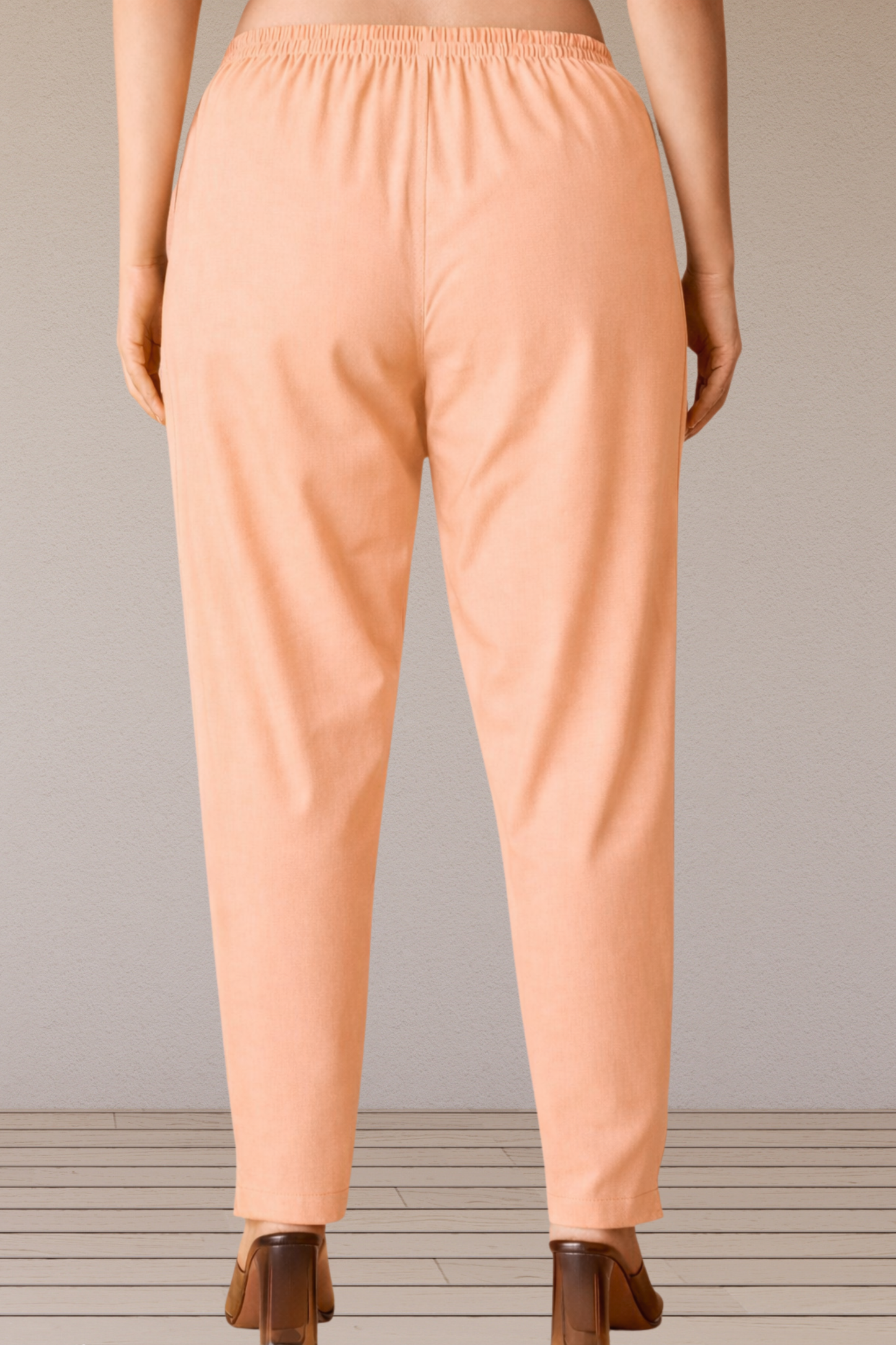 Apricot Cotton Kurti Pant