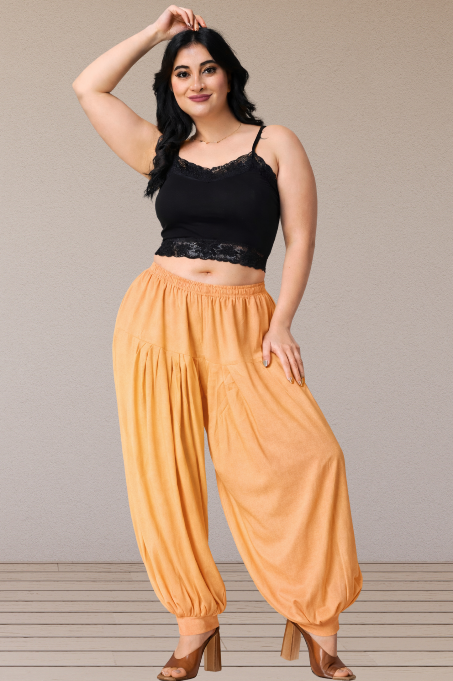 Apricot Rayon Afghani Salwar