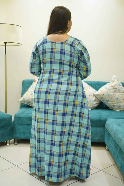 Arctic Checks Woollen Night Gown