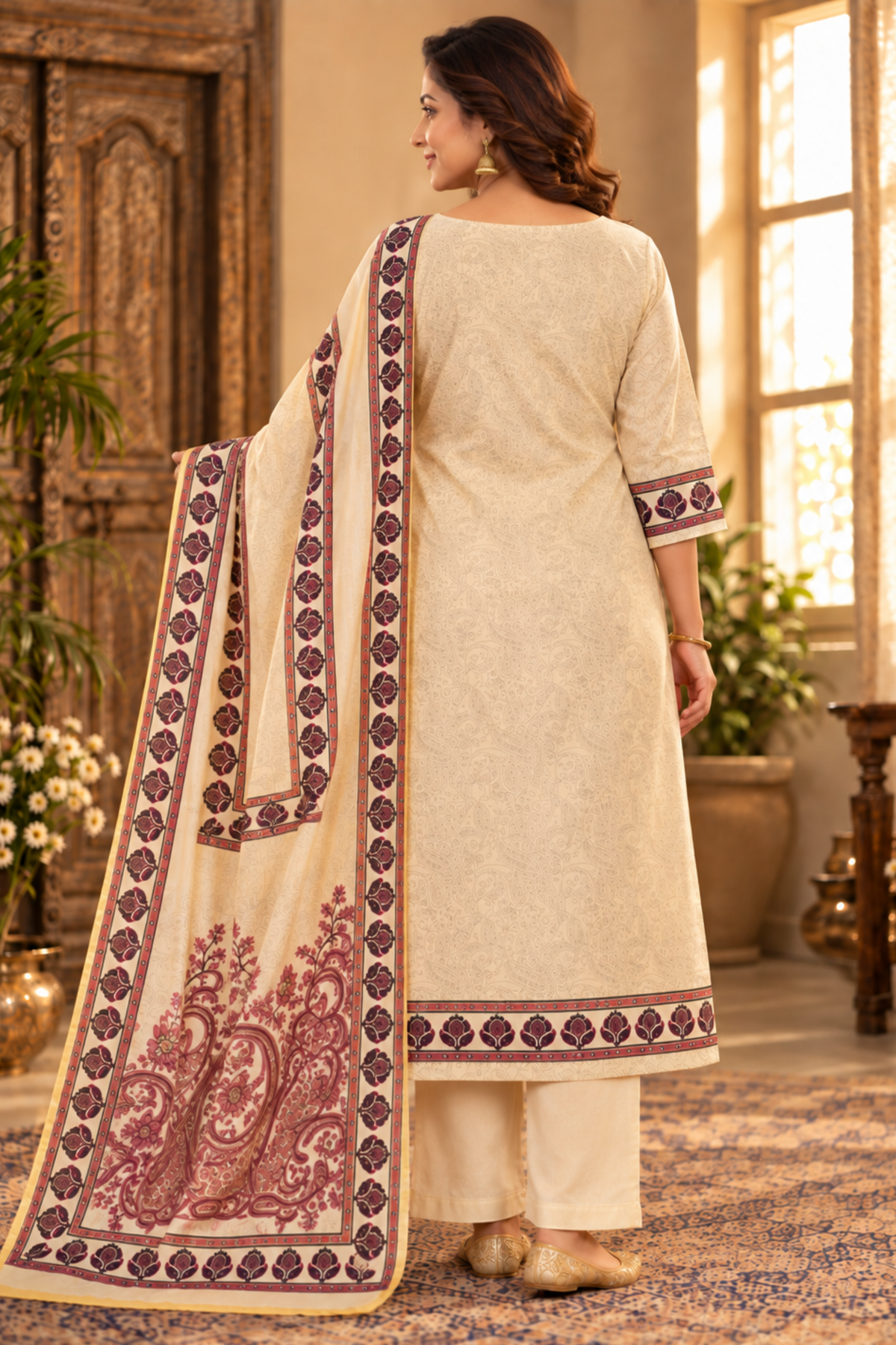 Shaahi Tukda Fancy Suit With Aari Work