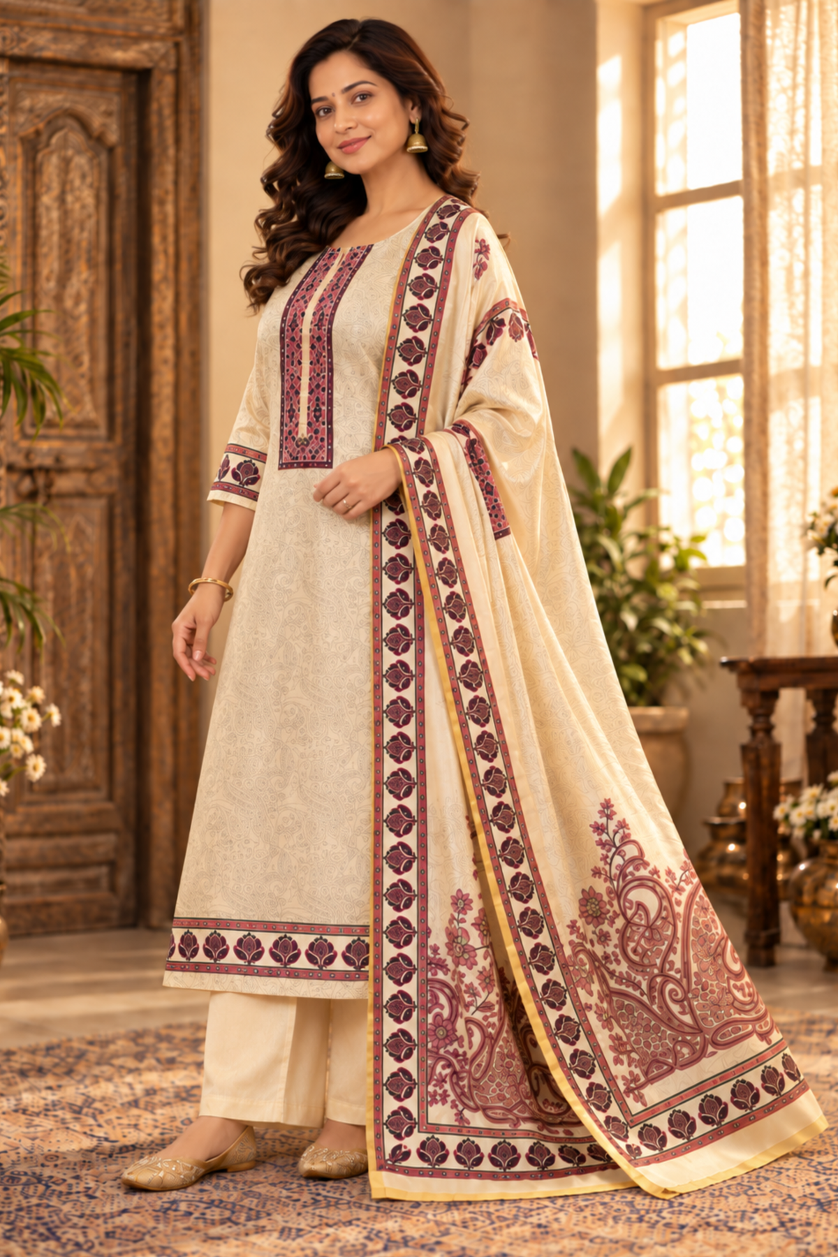 Shaahi Tukda Fancy Suit With Aari Work