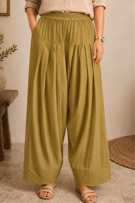 Beige Rayon Farshi Salwar