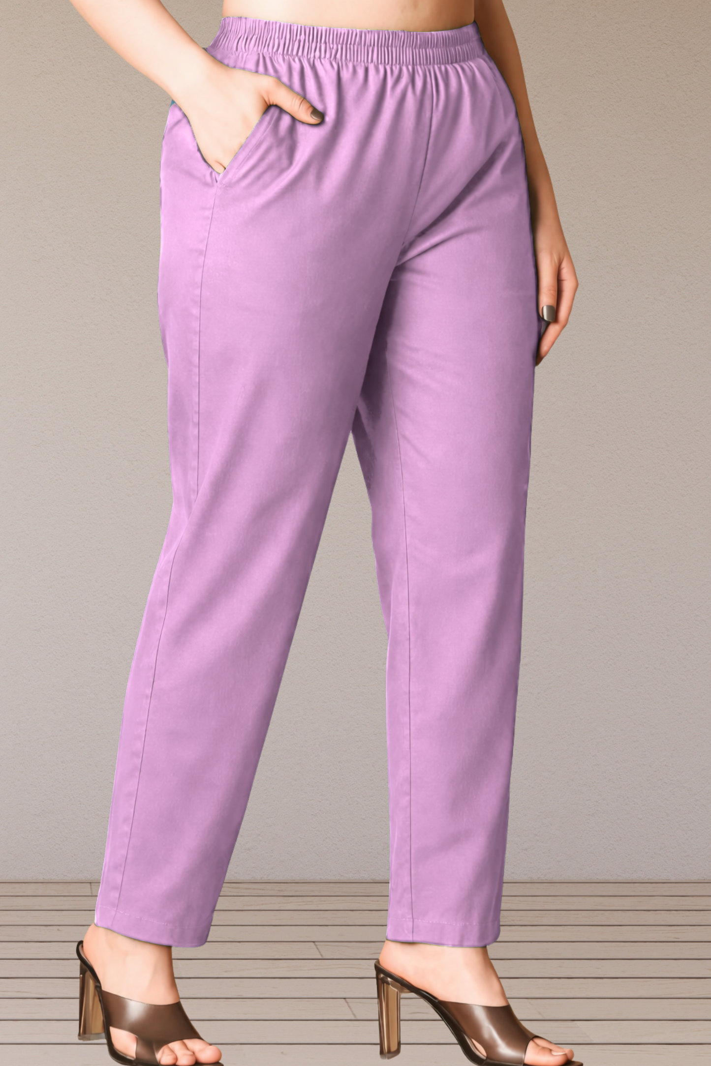 Berry Pink Cotton Kurti Pant