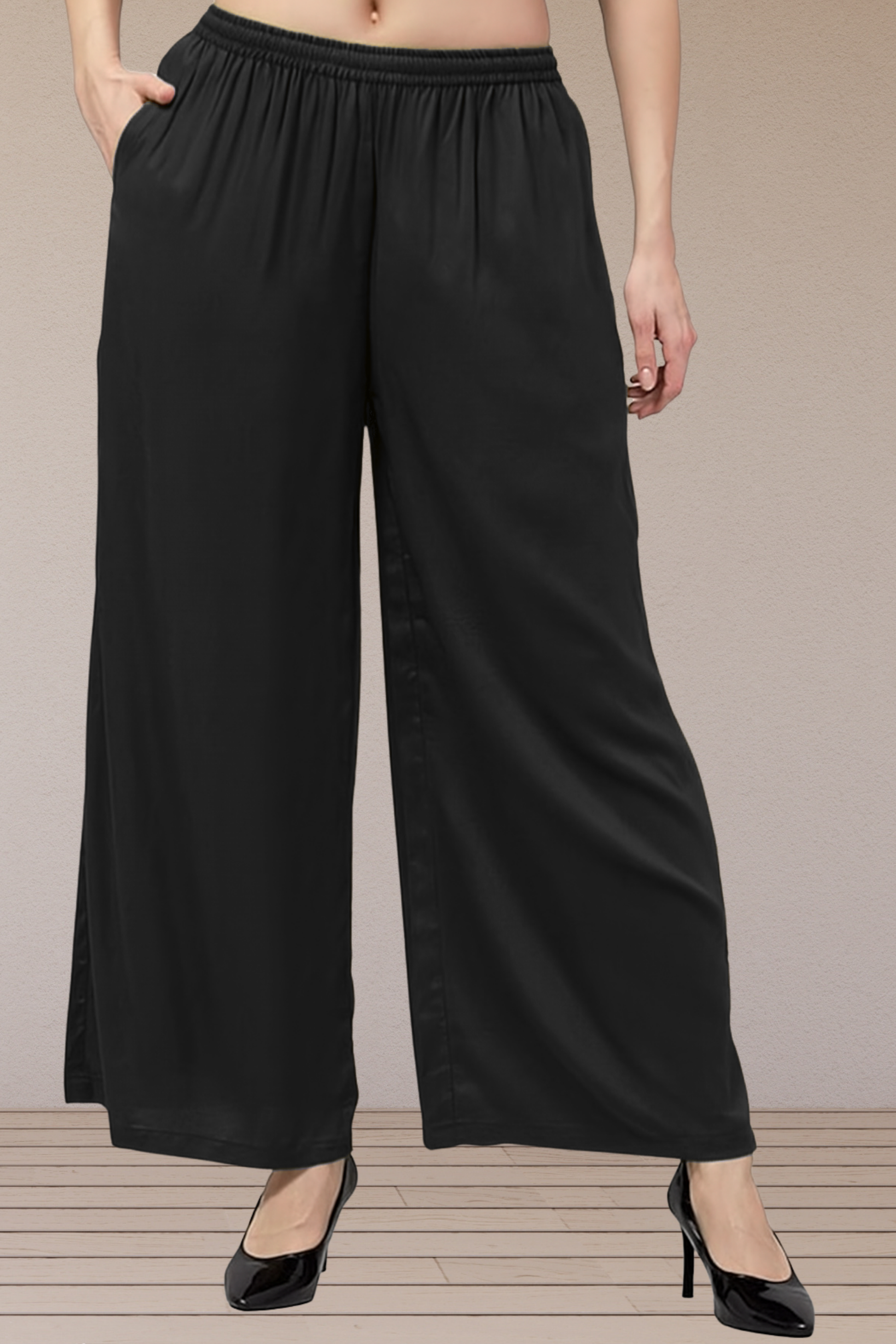 Buy Plus Size βFlared Rayon Palazzo Pants Apella The XS to