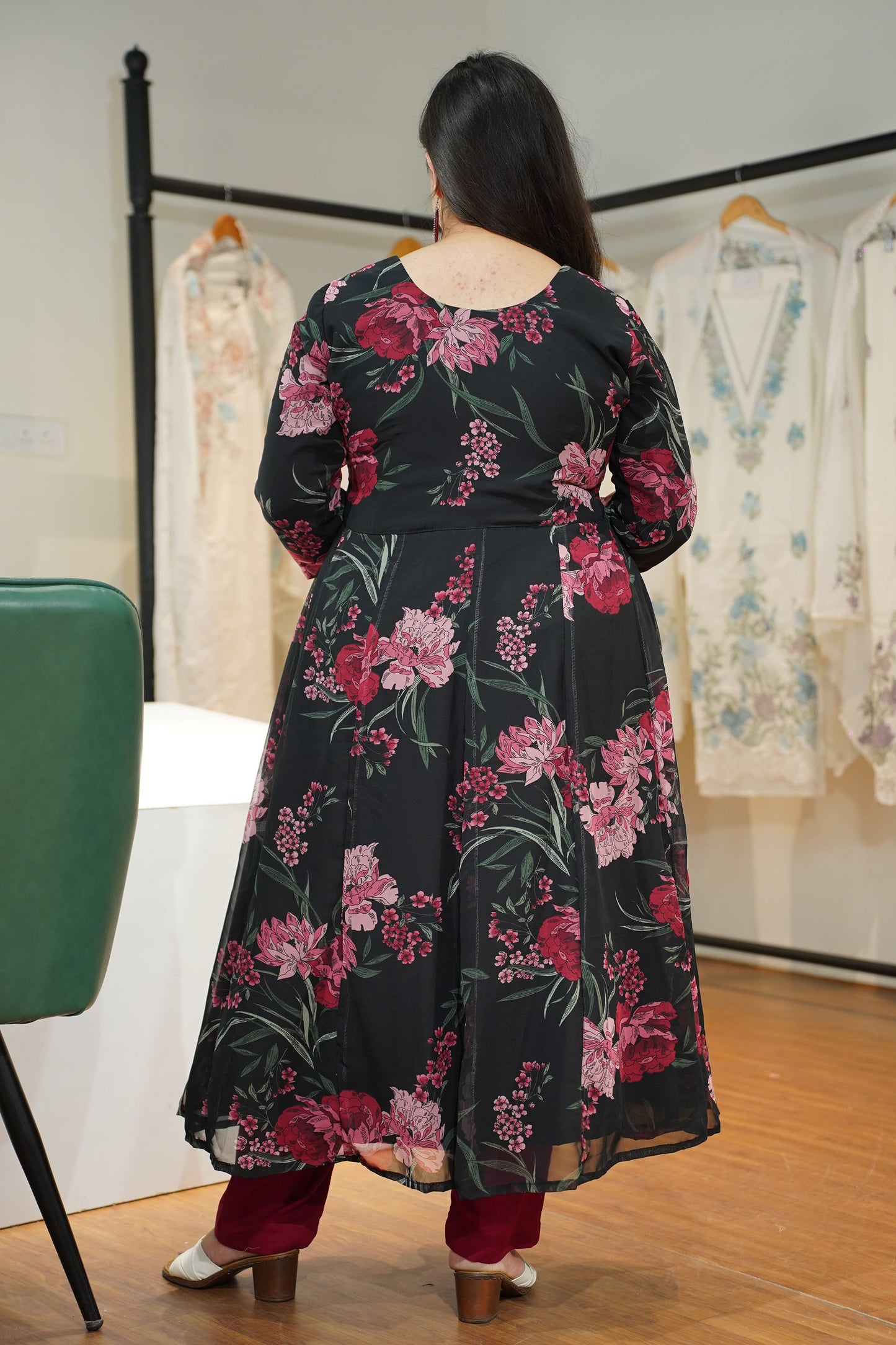 Noor-e-Gulaab Floral Anarkali Set