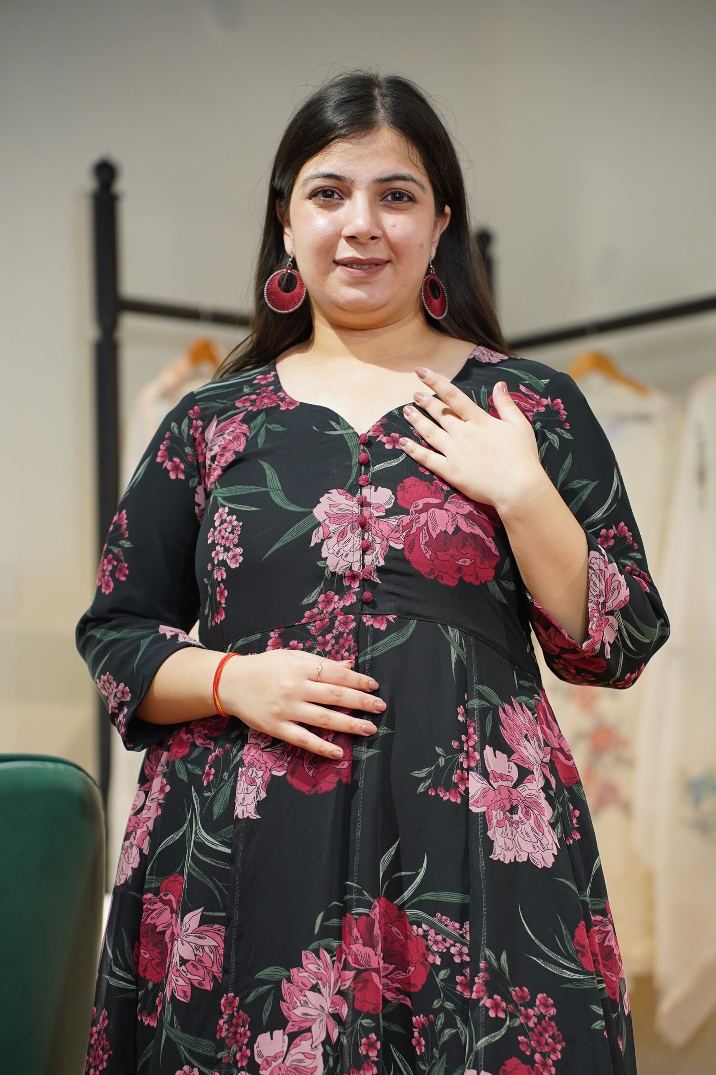 Noor-e-Gulaab Floral Anarkali Set