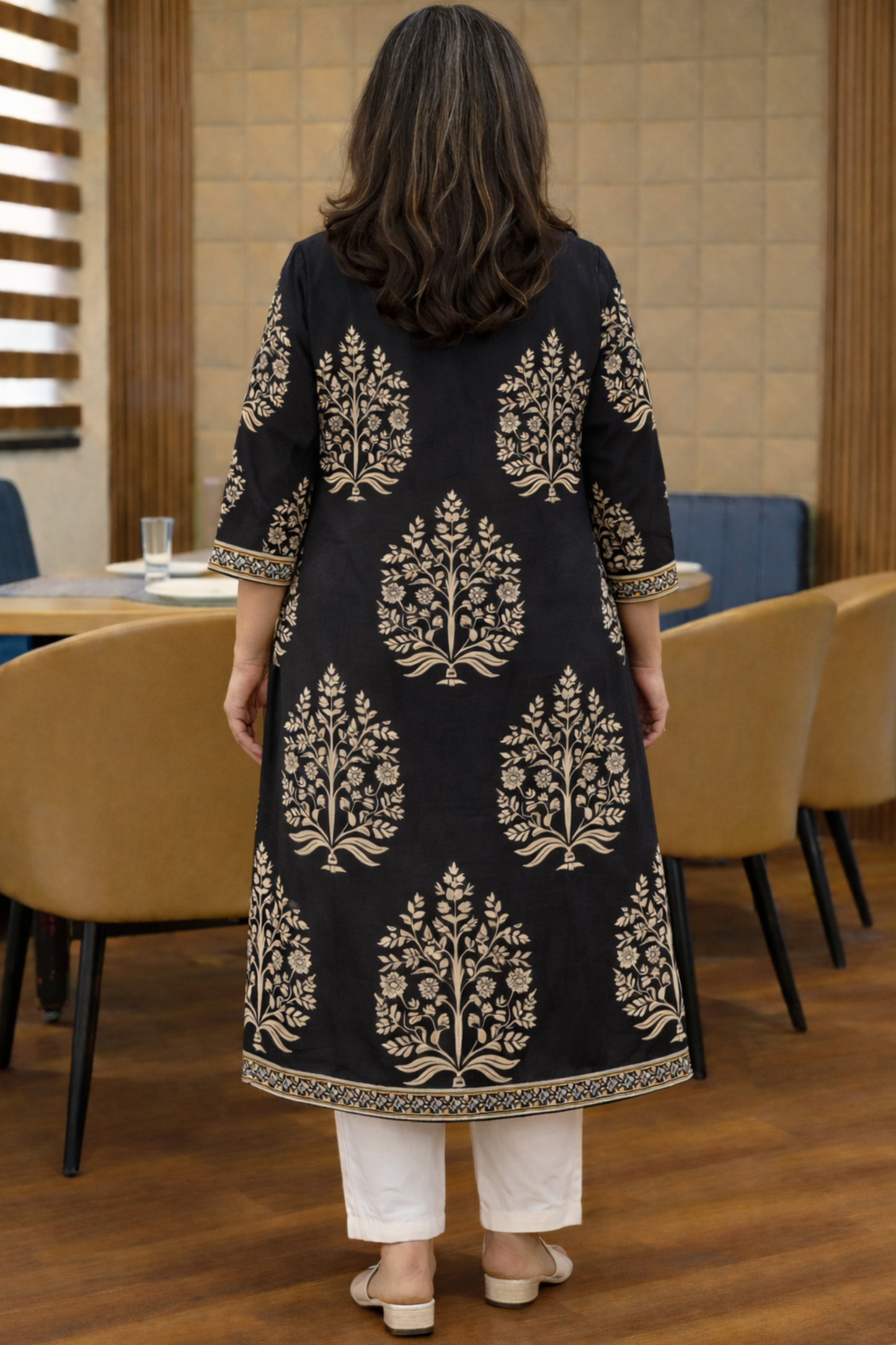 Noor Vatika Printed Cotton Kali Kurta