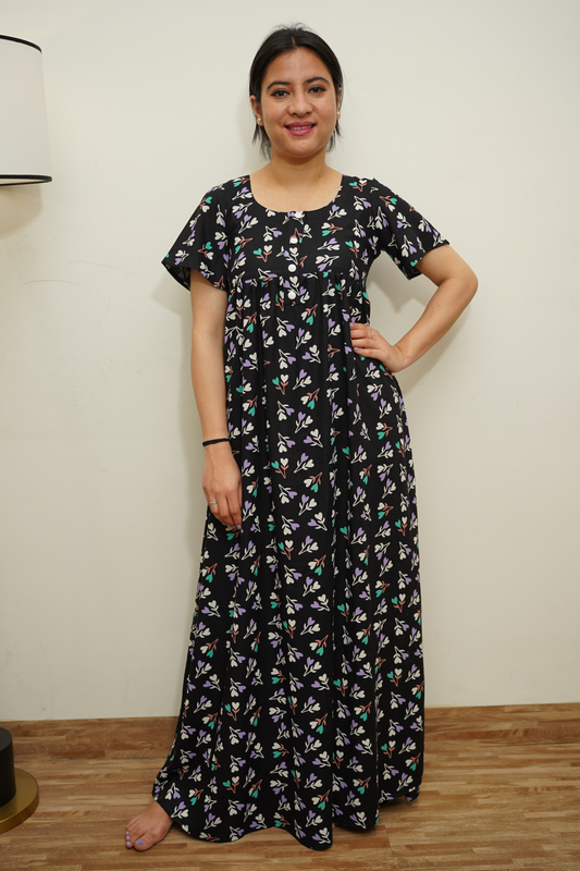 Orchid Blue Rayon Night Gown