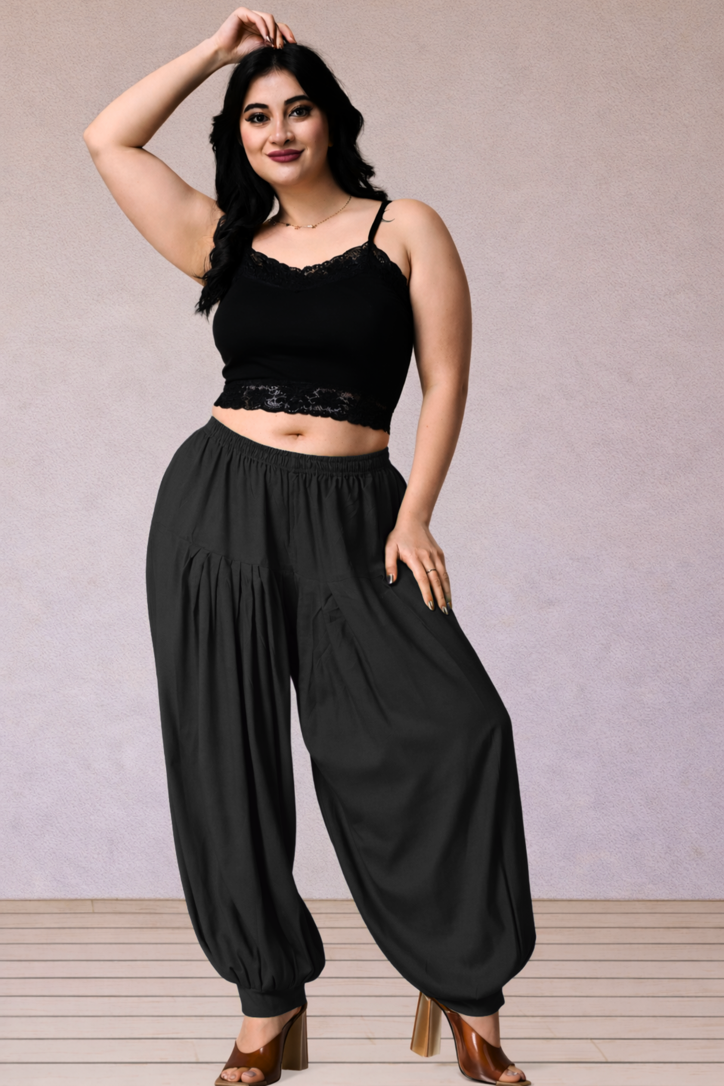 Black Rayon Afghani Salwar