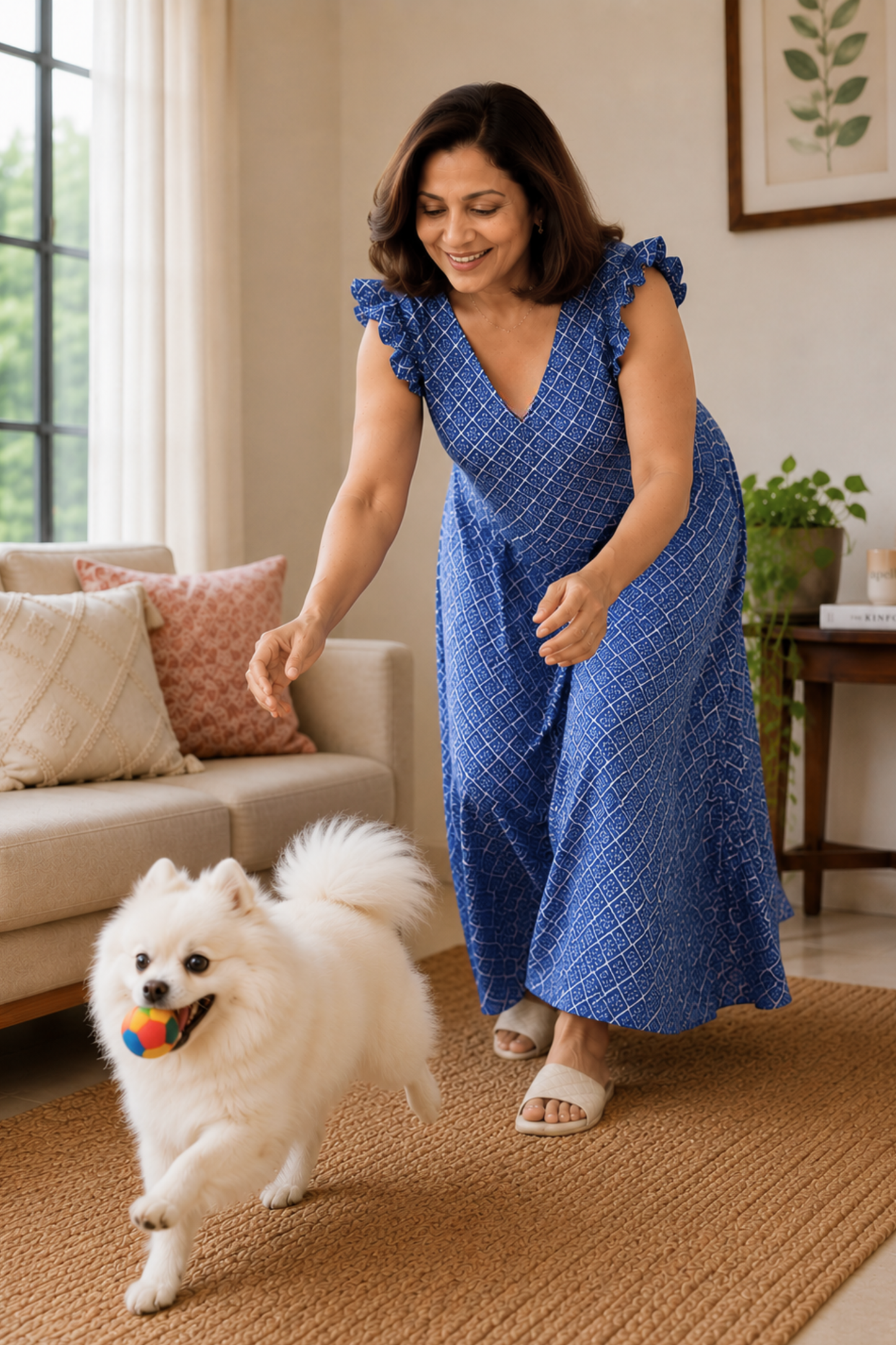 Blue Atelier Rayon Lounge Dress