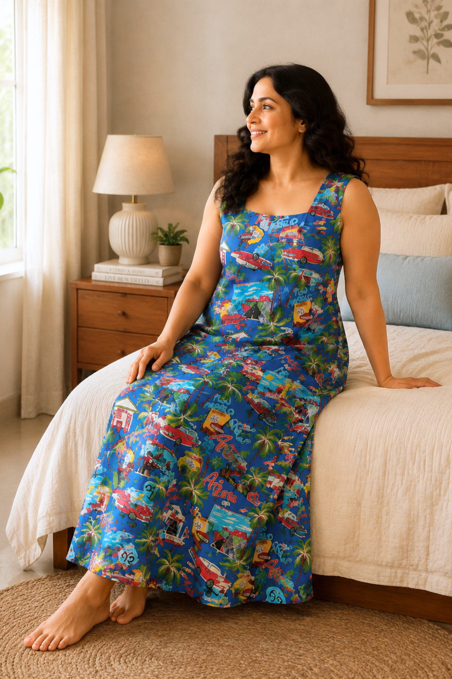 Coastal Drive Rayon Night Gown
