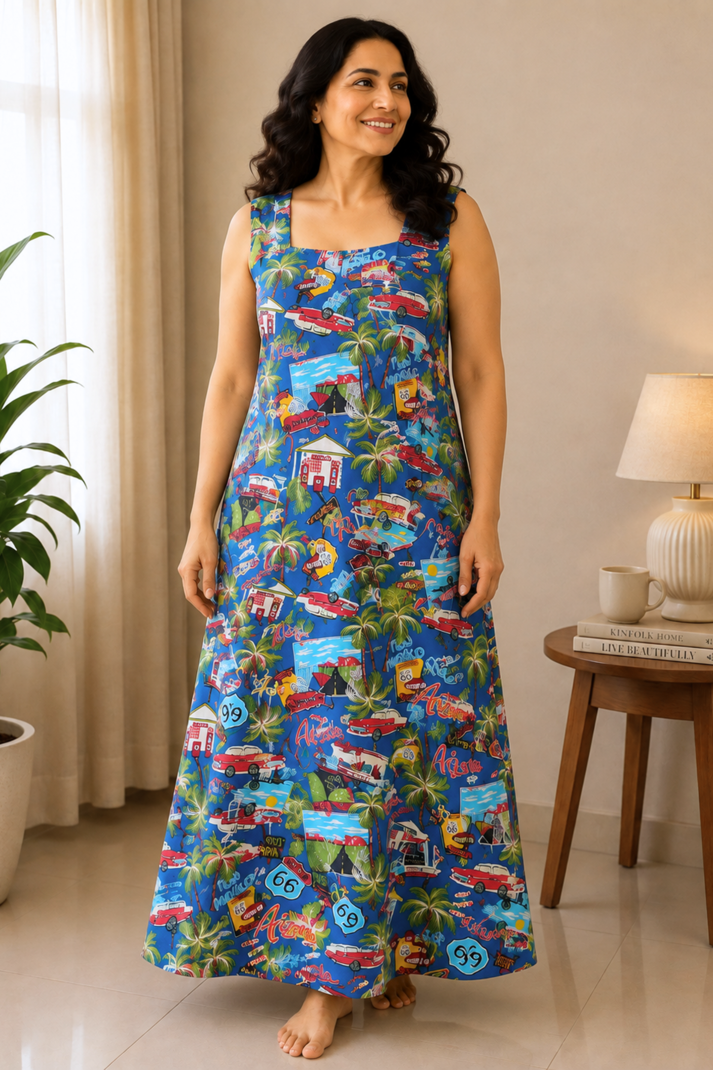 Coastal Drive Rayon Night Gown