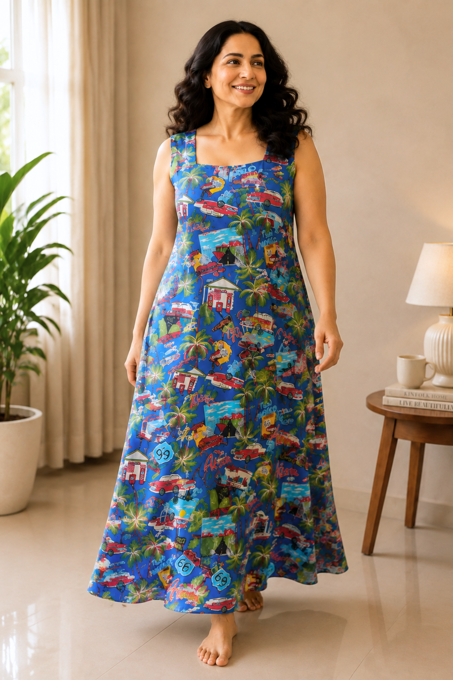 Coastal Drive Rayon Night Gown