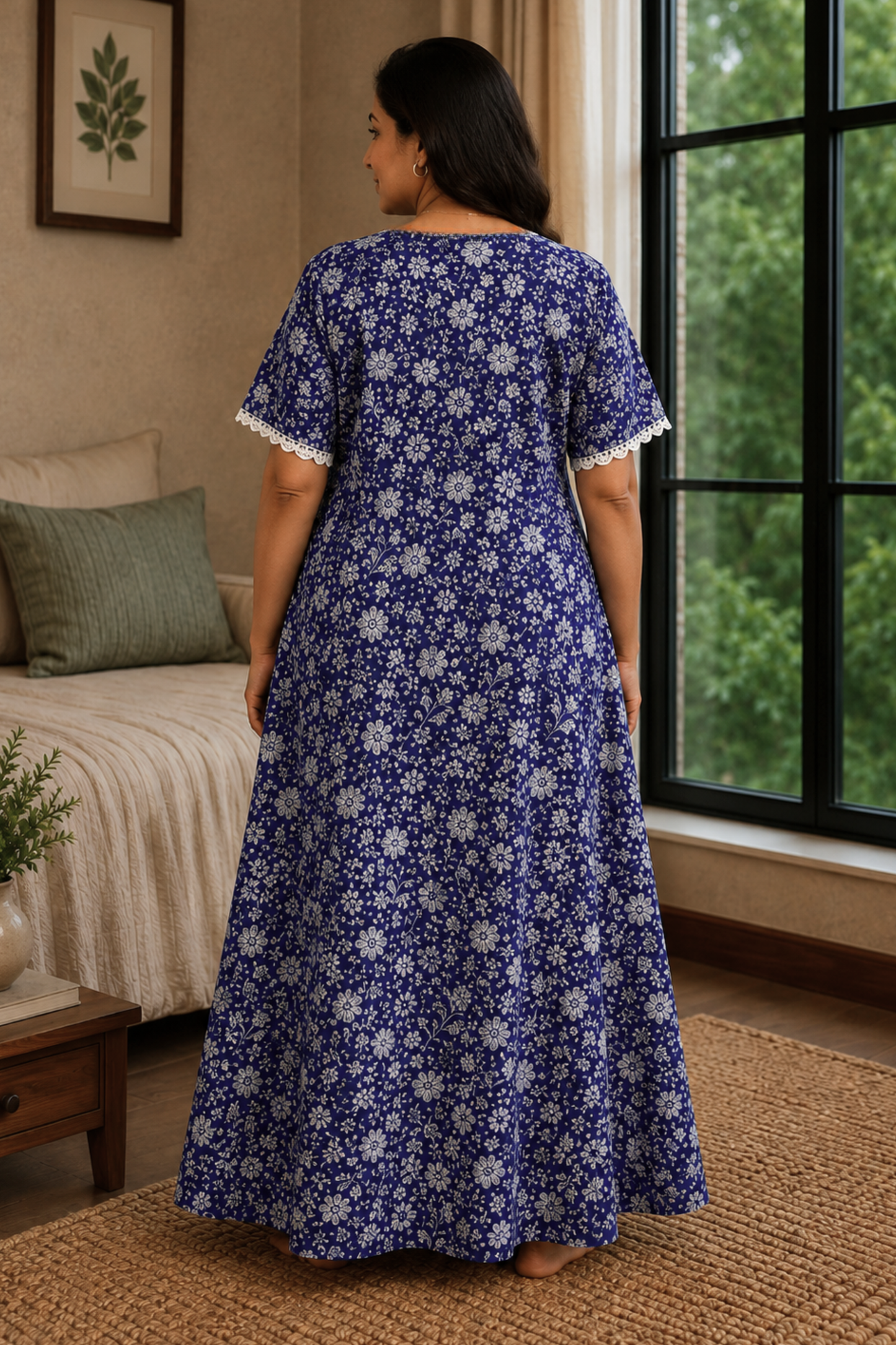 Bluebell Breeze Rayon Night Gown