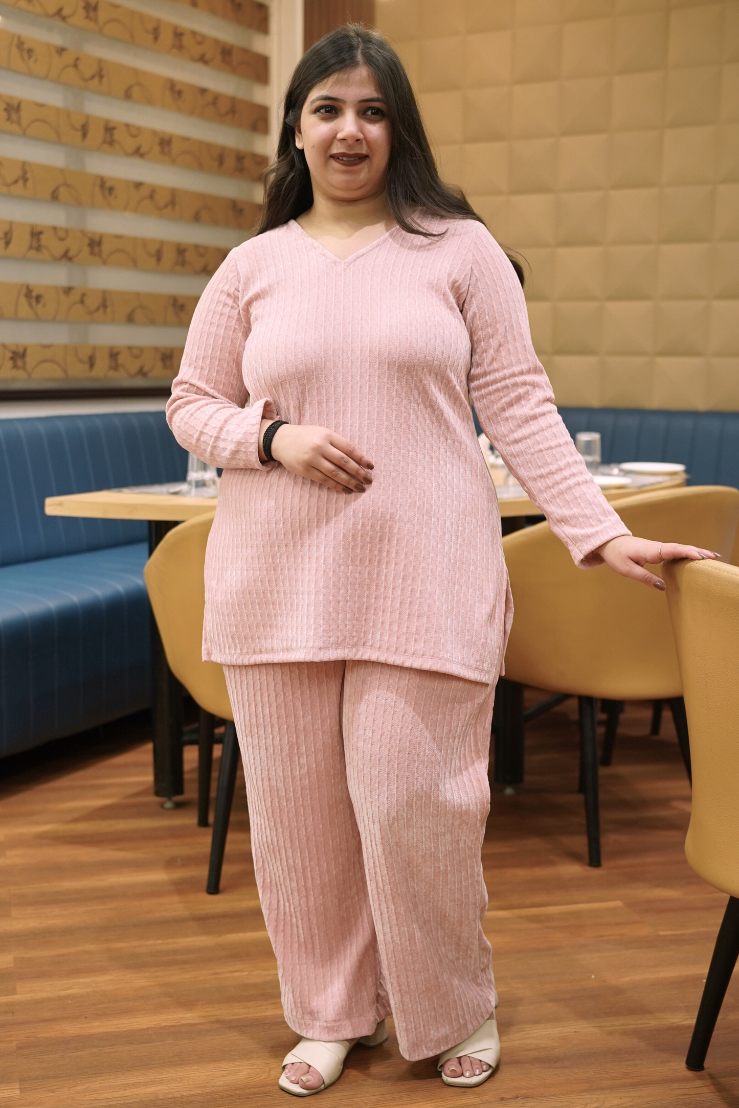 Blush Cloud Knitted Co-ord Set