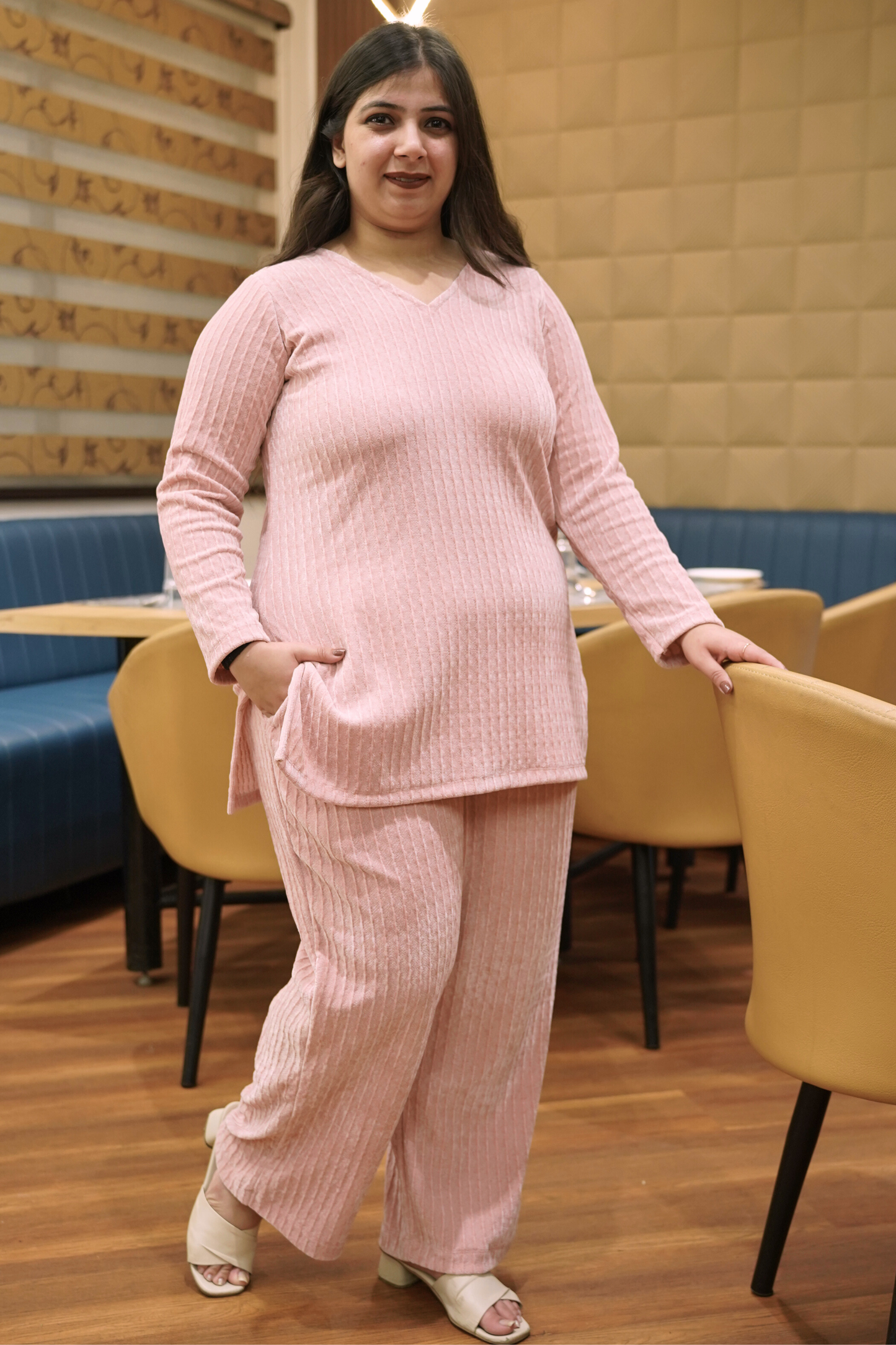 Blush Cloud Knitted Co-ord Set