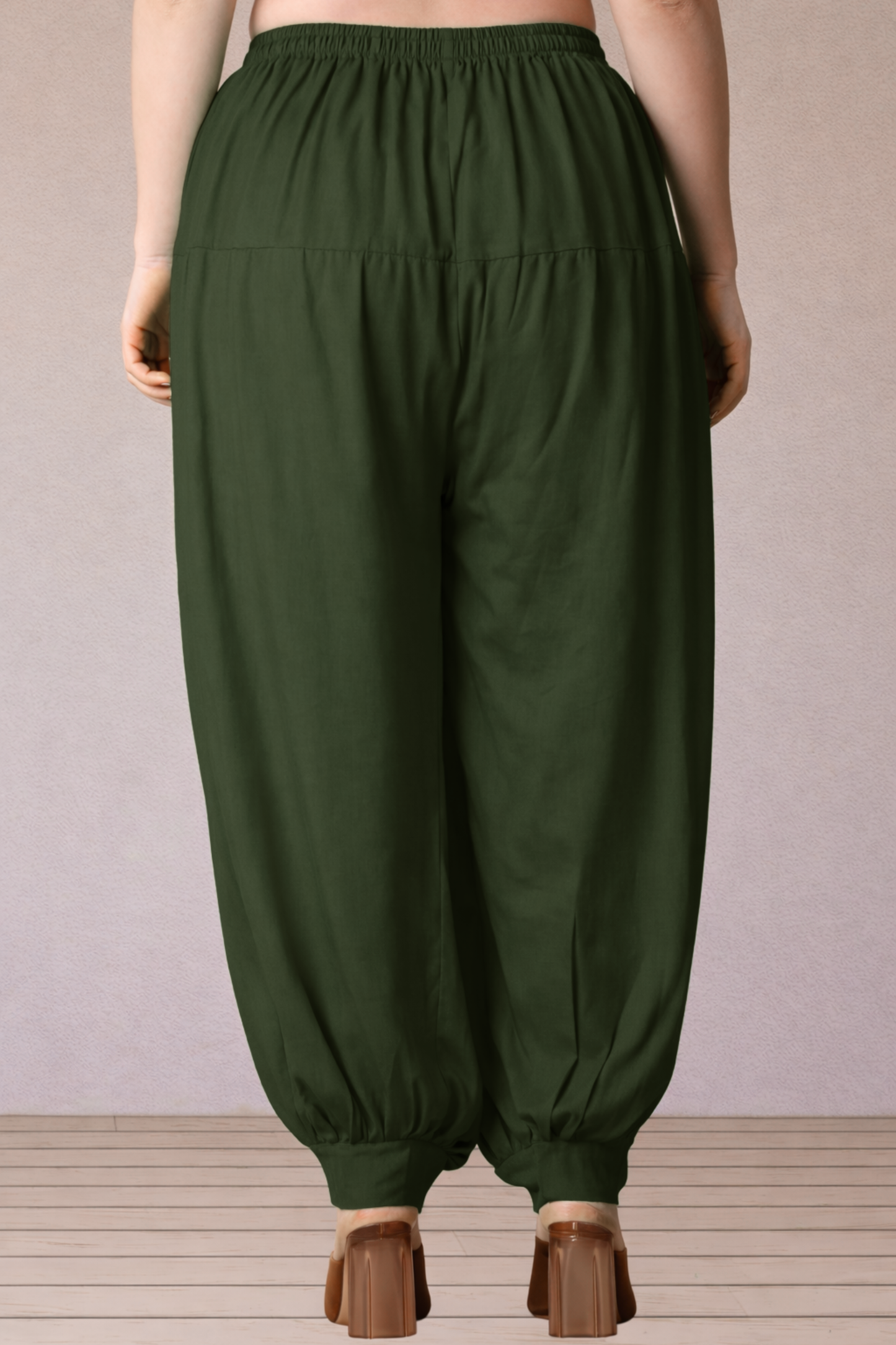 Mehendi Green Rayon Afghani Salwar