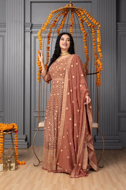Women Plus Size Saral Riyaaz Lucknowi Dress