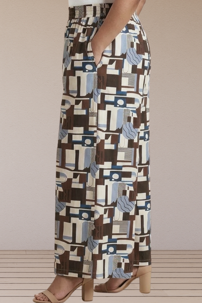 Indigo Mosaic Rayon Lounge Pants