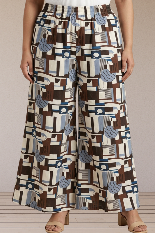 Indigo Mosaic Rayon Lounge Pants